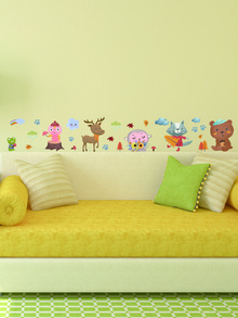 Azulejo de la tira del palillo de la cáscara con estampado de dibujos animados - Multicolor - Ver 3