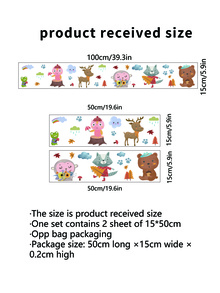 Azulejo de la tira del palillo de la cáscara con estampado de dibujos animados - Multicolor - Ver 6