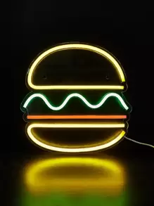 Hamburger Shaped Neon Light Sign 5V - Multicolor - View 2