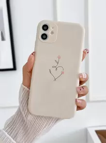 苹果心形图案手机壳适用于 11、 13、 14 Pro Max 防水防震防摔防刮 - 彩色 - 查看 1