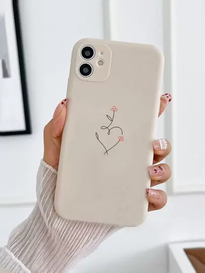 苹果心形图案手机壳适用于 11、 13、 14 Pro Max 防水防震防摔防刮