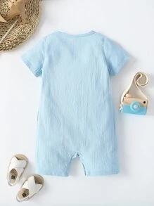 Baby Jumpsuit mit Knopf vorne, Absteppen
