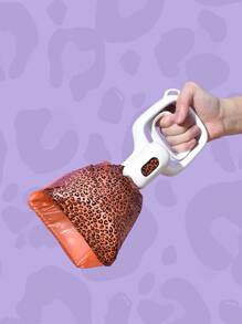 nicovaer 1 Pack Of 8 Rolls, Total 120pcs Trash Bags, 15pcs/Roll, Orange Leopard Print, Portable Pet Waste Poop Bag, & Thick Waste Bags Suitable For Pet Outdoor Activities - Multicolor - View 7