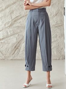 MOTF PREMIUM VISCOSE TAPERED TROUSERS - Grey - View 7