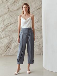 MOTF PREMIUM VISCOSE TAPERED TROUSERS - Grey - View 9