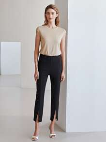 MOTF PREMIUM Damskie T-shirty Prosty Casual