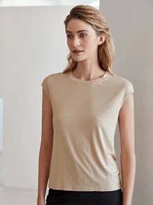 MOTF PREMIUM Damskie T-shirty Prosty Casual