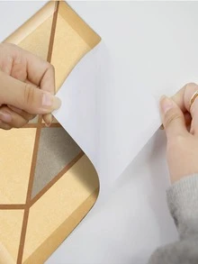 5 piezas Pegatina con patrón geométrico cocina - Multicolor - Ver 2