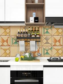 5 piezas Pegatina con patrón geométrico cocina - Multicolor - Ver 6