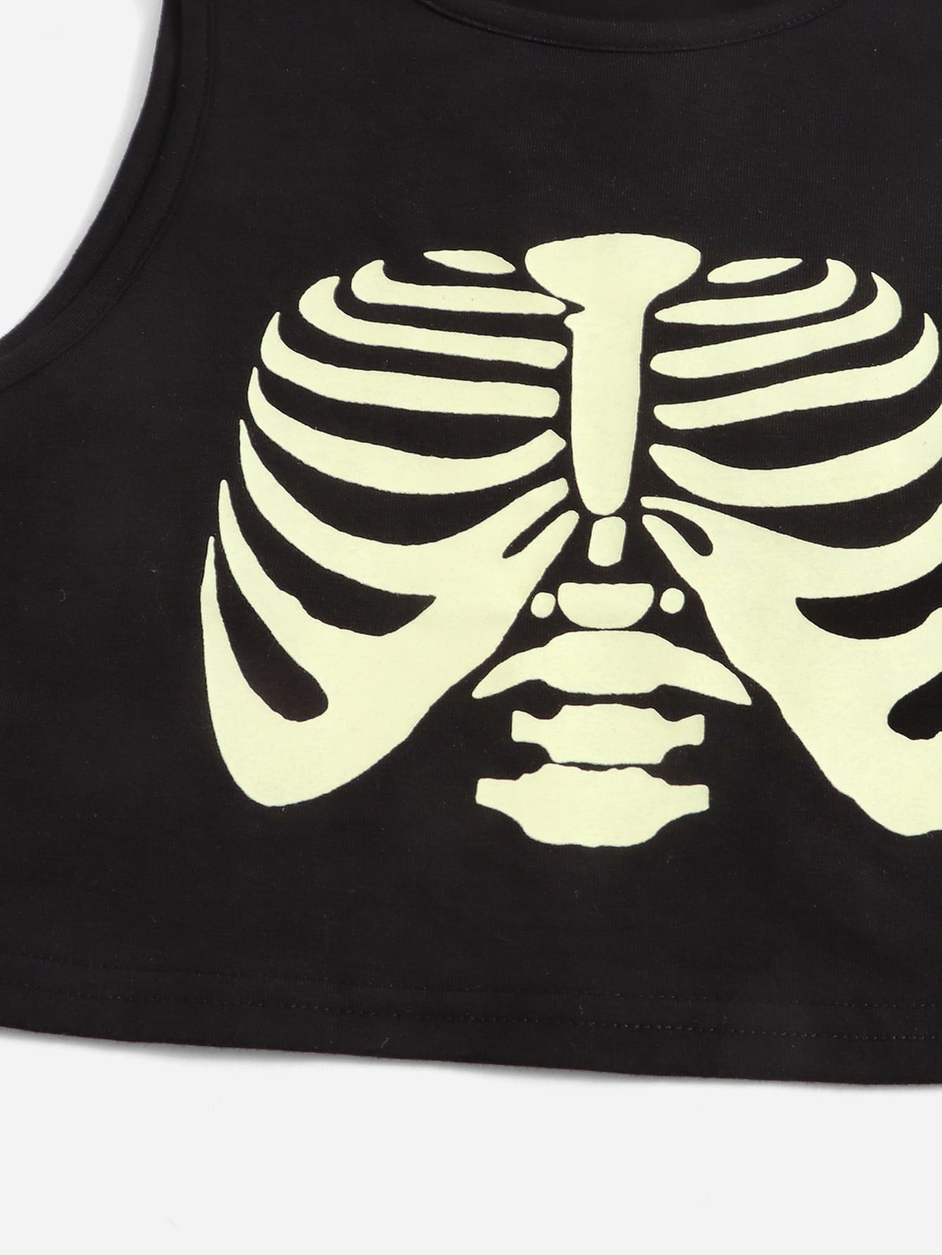 SHEIN Tank Tops & Camis Bé Gái Đồ họa Giải trí - màu đen - Xem 3