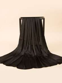 1pc Solid Scarf - Black - View 2
