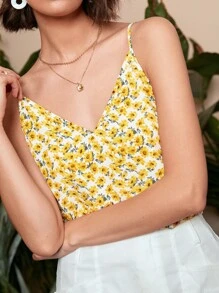 SHEIN Frenchy 滿版印花吊帶上衣 - 彩色 - 查看 5