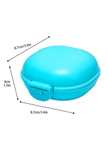 1pc Portable Random Color Soap Box, Plastic Soap Case For Outdoor - Multicolor - View 3