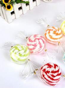 1pc Lollipop Design Random Color Towel - Multicolor - View 3