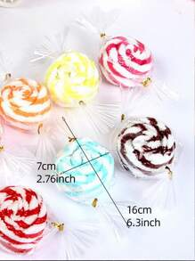 1pc Lollipop Design Random Color Towel - Multicolor - View 4