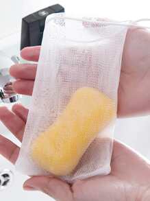 5 件肥皂起泡网，白色肥皂袋，适用于浴室家居浴室装饰秋季装饰返校 - 白色 - 查看 9