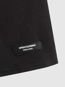 SHEIN Tanks Bé Trai Tương phản ràng buộc Nhiệt đới Boho - Nhiều màu - Xem 4