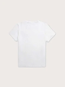 Cậu bé Tween Thoải mái Ngắn tay Vòng cổ Áo thun , Giải trí Phong cách - trắng - Xem 2