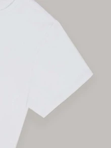 Cậu bé Tween Thoải mái Ngắn tay Vòng cổ Áo thun , Giải trí Phong cách - trắng - Xem 7