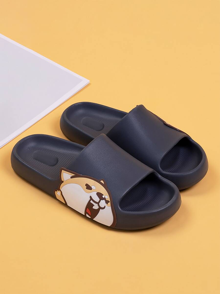 Dép mặc nhà nam - Màu xám đen - Xem 1