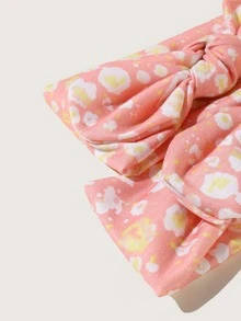 2 cái Dây đeo tóc hình hoa văn dành cho cha mẹ-bé - Hồng - Xem 3