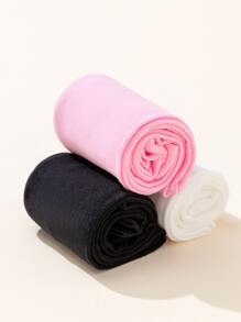 Bebé 3 pares Medias unicolor - Multicolor - Ver 1