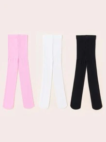 Bebé 3 pares Medias unicolor - Multicolor - Ver 2