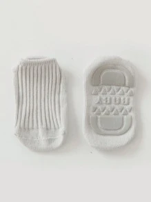 嬰兒素色防滑襪
