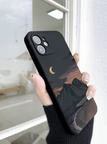 Landscape Print Phone Case Compatible With IPhone 11,IPhone 13,IPhone 14 Pro Max - Black - View 2