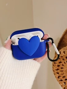 Funda con diseño de corazón 3D compatible con Airpods - Azul - Ver 1