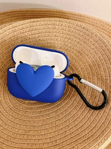 Funda con diseño de corazón 3D compatible con Airpods - Azul - Ver 3