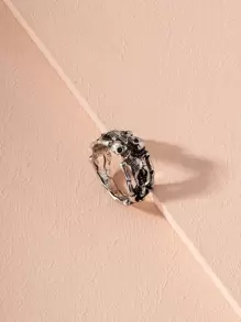 戒指 - 復古銀色 - 查看 1