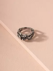 戒指 - 復古銀色 - 查看 3