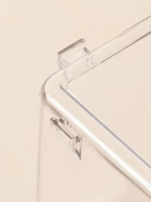 SHEIN BASIC LIVING 1 件裝不含 BPA 的獨家可堆疊護膚收納盒 - 無色 - 查看 8