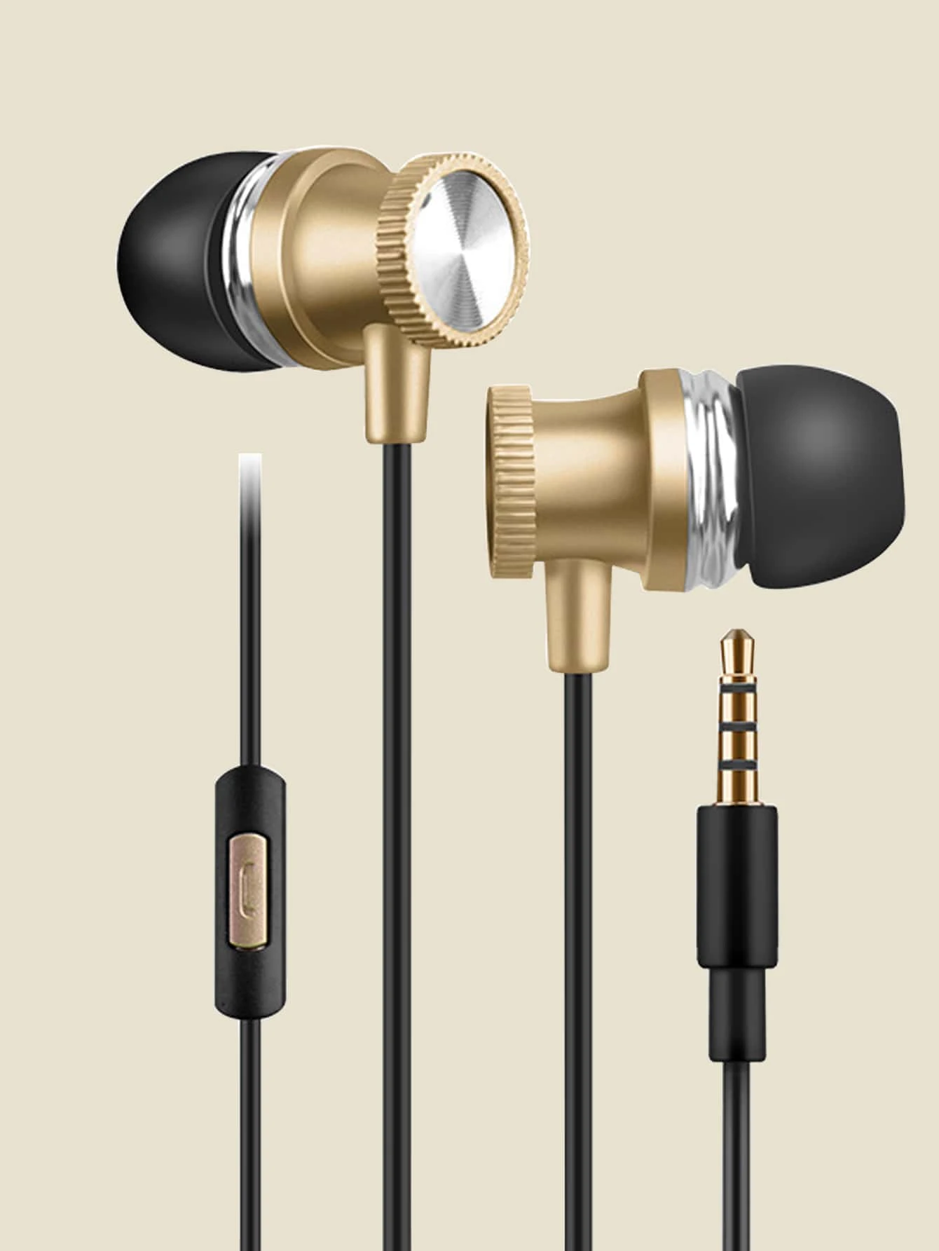 Wired Minimalist In-ear Headphone - Gold - View 1