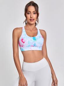 Gameset SHEIN Sport High Support Tie Dye Sports Bra - Multicolor - View 2