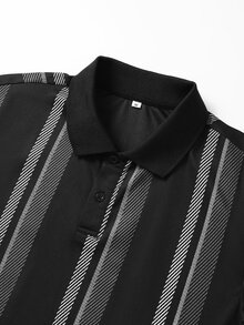 Manfinity Men Stripe Polo Shirt - Multicolor - View 7