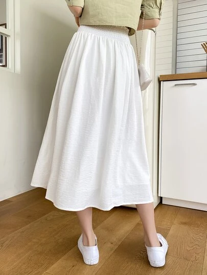 DAZY シャードフリル ウエスト ソリッド スカート