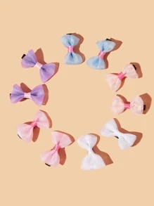 10 cái Kẹp Tóc Thú Cưng Màu Hỗn Hợp - Nhiều màu - Xem 1