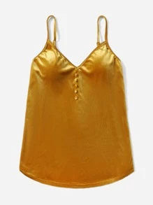 Áo hai dây Plus Size màu trơn Hấp dẫn - màu nâu - Xem 3