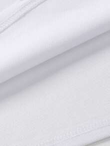 Manfinity Áo thun có cổ Nam Nút phía trước Khối Màu Giải trí - trắng - Xem 3