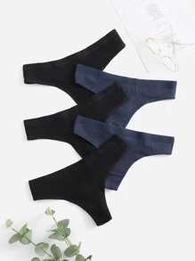 5packs Simple Sexy Thongs Set