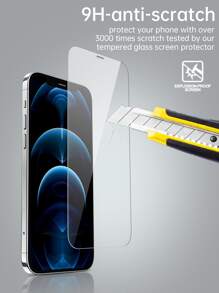 miếng dán cường lực bảo vệ màn hình tương thích với iPhone 15/15Pro/15Plus/15Promax - Trong sáng - Xem 4