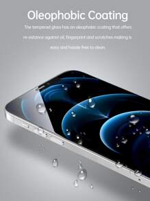 miếng dán cường lực bảo vệ màn hình tương thích với iPhone 15/15Pro/15Plus/15Promax - Trong sáng - Xem 5