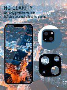 1 PCS Kính bảo vệ ống kính điện thoại bằng kính cường lực - màu đen - Xem 5