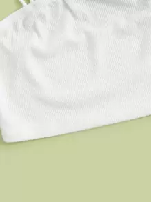 SHEIN Teen Girls 3pcs Solid Crop Cami Top - Multicolor - View 3