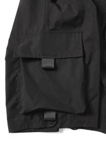 Manfinity Homme Men Drawstring Cargo Shorts Knee Plain Going Out Casual