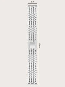 Correa de reloj de acero inoxidable compatible con Apple Watch Series 7 - Plateado - Ver 6