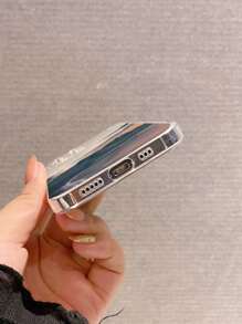 Landscape Print Clear Phone Case - Multicolor - View 3