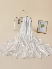 1 Máy Tính Tối Giản Chắc Chắn Khăn Chống Gió Ngoài Trời Chống Nắng Khăn Bandana, Tóc, Băng Lý Tưởng Để Trang Điểm Cho Vẻ Ngoài Của Bạn - trắng - Xem 1